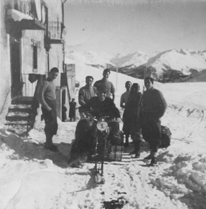 Photo with the first snowmobile 2